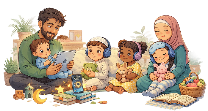 Family Reading Together